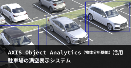 AXIS Object Analytics（物体分析機能）を使用した駐車場の満空表示システム